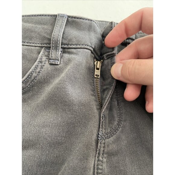 NWT Buffalo David Bitton Faith Cropped Mid Rise Skinny Jeans Super Gray  24X30 - Picture 6 of 9